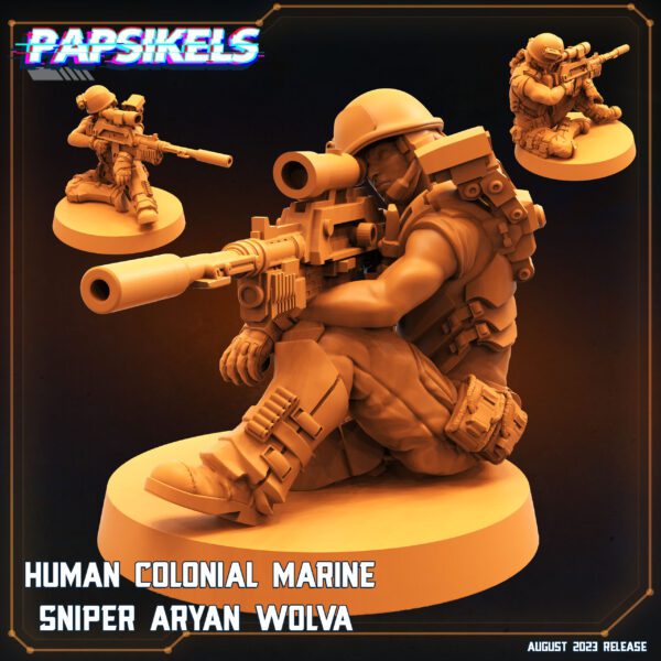 human-colonial-marine-sniper-aryan-wolva HUMAN COLONIAL MARINE SNIPER ARYAN WOLVA