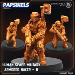 HUMAN SPACE MILITARY ARMORED NUKER - B