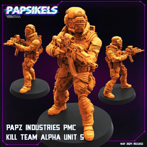 papz-industries-pmc-kill-team-unit-5 PAPZ INDUSTRIES PMC KILL TEAM ALPHA UNIT 5