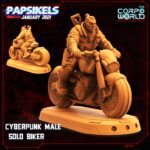 CYBERPUNK MALE SOLO BIKER