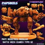 PAPZ INDUSTRIES MODULAR BATTLE MECH EXARCH TYPE-32